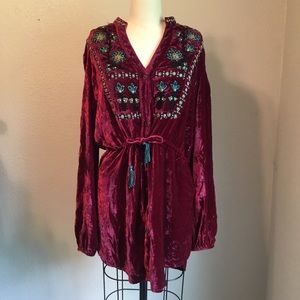 DDR velvet tunic